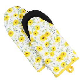 Sage Stitch 850017263079 Heat Resistant Designer Kitchen Oven Mitts With Neoprene Non-slip