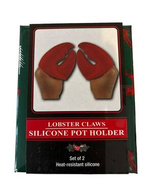 292960 Samsonico #292960 Lobster Claws Silicone Pot Holder Heat Resistant Ready To Gift New