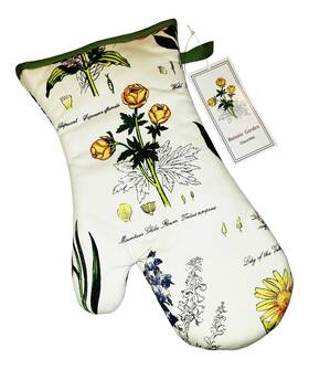 Samuel Lamont 026953634029 Botanic Garden British Oven Mitt Gauntlet Heavy Duty Insulated Cotton Imported
