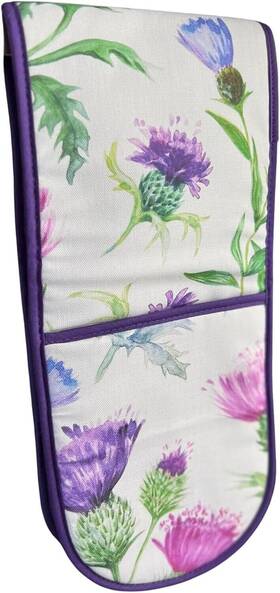 Samuel Lamont Group 026953089942 Scotish Thistles Cotton Quilted Double Oven Glove