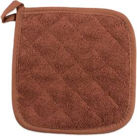 B005ksc730 San Jamar Cotton Terry Cloth Square Potholders 8in Brown 12-pack