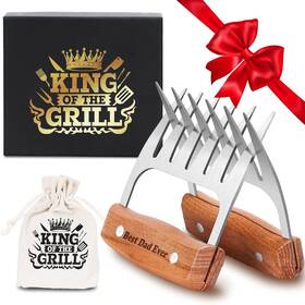 Mc81-f Santamade Gifts For Dad Stainless Steel Meat Shredder Claws Pulled Pork Silver