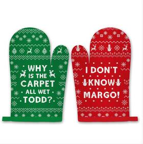 Cvoms208 Saukore Christmas Vacation Kitchen Decor 2pcs Funny Oven Mitts Pot Holders G