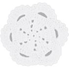 Em945 Scallop 2 . 3.5 Doilies Pkg-white Kaisercraft Crochet