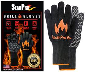 Searpro 860005276660 Bbq Grill Gloves Cooking Oven Mitts Fire Heat Resistant To 1400 Degrees Acces