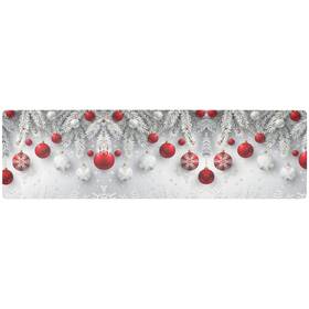 G378346661p925c985s2207 Senya Christmas Trivet Table Runner 40 Inches Long Snowflakes Balls Patte