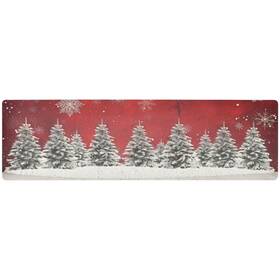 G378347208p925c985s2207 Senya Christmas Trivet Table Runner 40 Inches Long Trees Snowflakes Print He