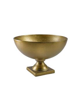 Sslarfa33sfs Serene Spaces Living Large Antique 10 Inch Diameter And 6.75 Tall Set Of 1 Brass