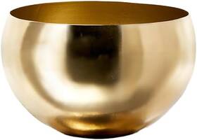 Sslimpl138sfs Serene Spaces Living Gold Colored Metal Bowl Ideal For Single -