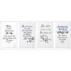 08006x Set Manual Hand Woodworkers 16 White Towel Weavers 4 Psalms 28
