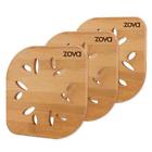 Sf7016 Zova Heat Resistant Bamboo Trivet Mat Pack Of Size Oven