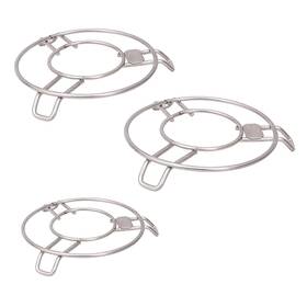 Shradha Trading 963083178652 Stainless Steel Pot Stand Set Of 3 Mat Pack S