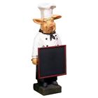81587 Sign . Pig Chef Board Chalk 23 Fat Menu Benzara French