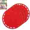 Sil-hot-pad-4x-red Silicone Designs Hot Pads Set Of 4 6 In 1 Multi-purpose Kitchen Tool Pot Holder S 784672485494