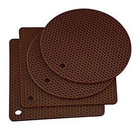 Silicone Trivet Mats Multi Purpose Hot Pot Holder Pads For Table