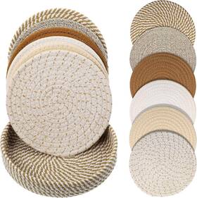 Q5bkz3atg Simarro 604295 2 6 Pcs Trivets For Hot Dishes 8 Inch Heat Resistant Large Coaster