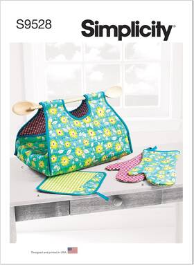 Ss9528os Simplicity Kitchen Accessories Pot Holder Mitt Sewing Pattern Kit S9528
