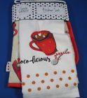 Simply Whimsical Hot Chocolate Piece Kitchen Set Mitt Potholder Towel
