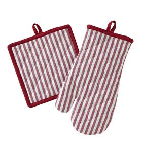 Skl Home 036326603175 Snowflake Winter Oven Mitt And Pot Holder Set 8x8