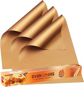 Ove-3p-cop Skybd Oven Liners For Bottom Of Reusable Heavy Duty Non-stick Teflon Mats