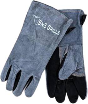 Slow N Sear 644216096831 Sns Grills High-heat Resistant Leather Grill Gloves - Protective