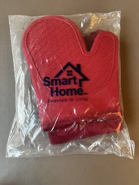 0011bv Smart Home Silicone Extra Long Potholder Oven Mitt Bbq Grill Gloves Red Berry