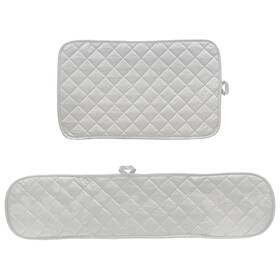 001l2h Smart Home Extra Long Dual Oven Mitt And Large Hot Pad Set Silver