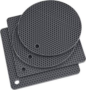 Smithcraft 192236837021 Silicone Pot Holders Multi-purpose Trivets For Hot Pots And Pans Heat