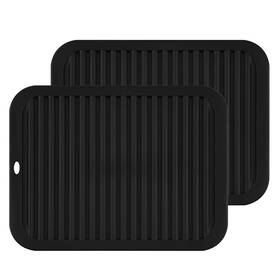 Spca010 Smithcraft Silicone Trivets For Hot Dishes Pots 9x12 Inch A Rectangular-black
