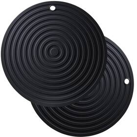 Spus253-24-2 Smithcraft Silicone Trivets For Hot Dishes Pots And Pans Large Dia 9.45 Pads