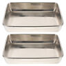 Sn750251398wypymgz Unbranded Durable Convenient Practical Stainless Steel Trays Baking For Home