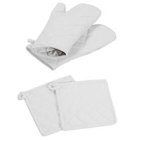 57946 Softopia Cotton Oven Mitt 7 Inch X13 And Pot Holder 8 X8 100% Set Of Heat Resistant Ove