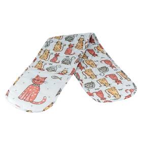 Spotted Dog Gift Company 060613471180 Ft Cat Double Oven Mitt Heat Resistant Gloves Happy Cats Kit