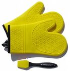 Sr-l1kt-k52w The Triumphant Chef Super Flex Silicone Oven Mitt Deluxe Quilted Liner 1 Pair Canary Yellow 765857519548