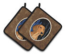 Ss8379pthd Carolines Treasures Starry Night Dachshund Potholder Set Of 638508380395
