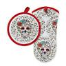 St004449tdfi Town Country Skull And Vine Oven Mitt Pot Holder Multi