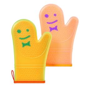 Staff 860009140899 Heat Resistant Silicone Oven Mitts 446 F Waterproof Non-slip 11.6 Inch X7.5