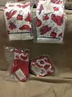 Stevens Linen Red Hat Towels Oven Mitt Pot Holder Linens 045694230555