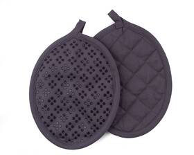 Sticky Toffee 840525030201 Pot Holders Silicone Set Of 2 Heat Resistant Hot Pads 500 Degrees Non-slip Oven
