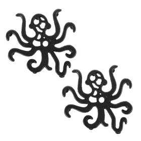 Ulsmc01543 Sumnacon 2 Pack Rectangle Cast Iron Trivets Rustic Hot Dish Plate Trivet For Kitchen