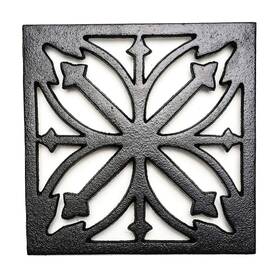 Sungmor 971189795558 Heavy Duty Cast Iron Square Metal Trivet Rustproof Black Racks Stands Holders