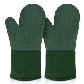 B09x1kp532 Sungwoo Silicone Oven Mitts Heat Resistant Gloves Quilted Liner Non-slip Bbq Bak