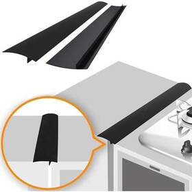 Surlong 729379151266 Silicone Stove Gap Covers 2 Pack Heat Resistant Oven Filler Seals