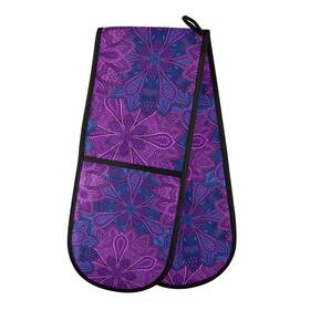 G385736356p510c545s1097 Susiyo Double Oven Mitts Purple Boho Style 35 X 7 Inches