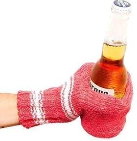 Suzy Kuzy Beer Mitt 635292974915 Official - Knit Red / White
