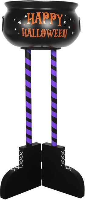 Sync-5053 Syncvibe Halloween Decorations Outdoor 32ftft Tall Witches Legs Candy / Orange Black