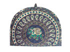 Tcg00013 Handmade Blue Elephant Mandala Tea Cozy Indian Hot Pot Cover