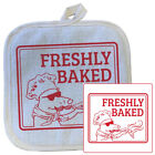 Ttd-10497 Teddy The Dog Potholder Freshly Baked Unisex Pizza Italian Chef Limited Edition