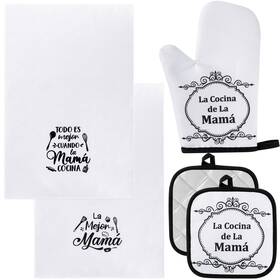 Yit-teenyyou-3963 Teenyyou Kitchen Set 5 Pcs Dish Towels Oven Pads Pot Holder Mitt