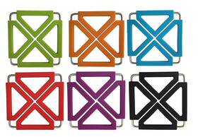 Tenta Kitchen 190203109409 Utility Foldable Silicone Trivets Expandable/collapsible Suqare T